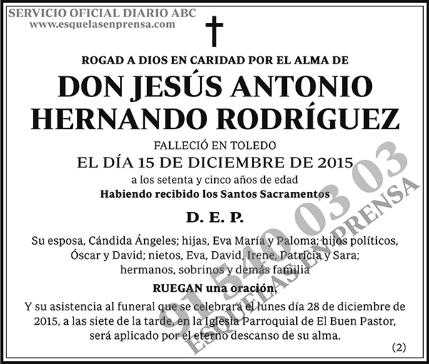 Jesús Antonio Hernando Rodríguez